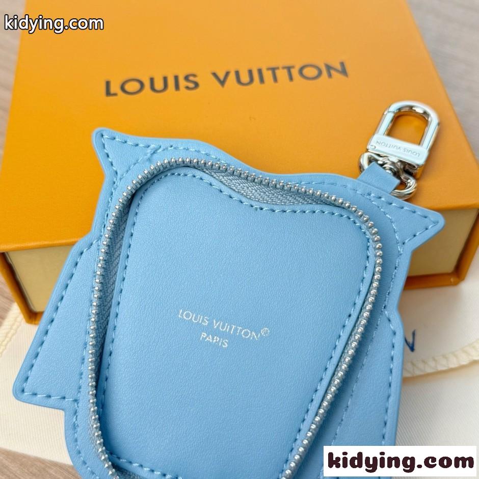 バッグチャーム・LV オウル ルイ・ヴィトン キーホルダー 偽物 ライトブルー-4