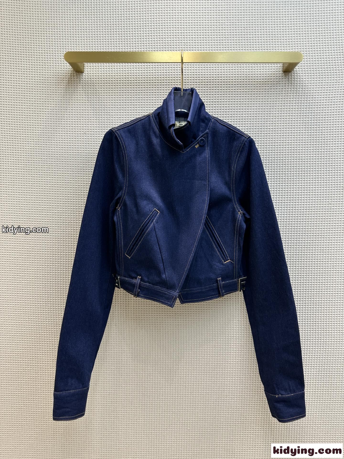 注目される 新作 おしゃれ フェンディ ジャケット コピー レディース デニムジャケット-1