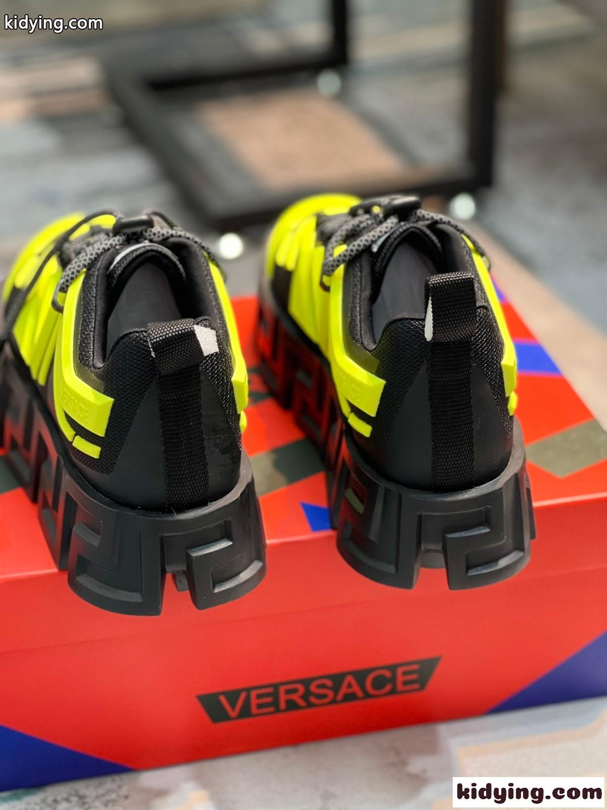 人気 流行り トレンド 滑り止め ヴェルサーチェ スニーカー コピー 厚底 お洒落 レースアップ メンズ 靴-3