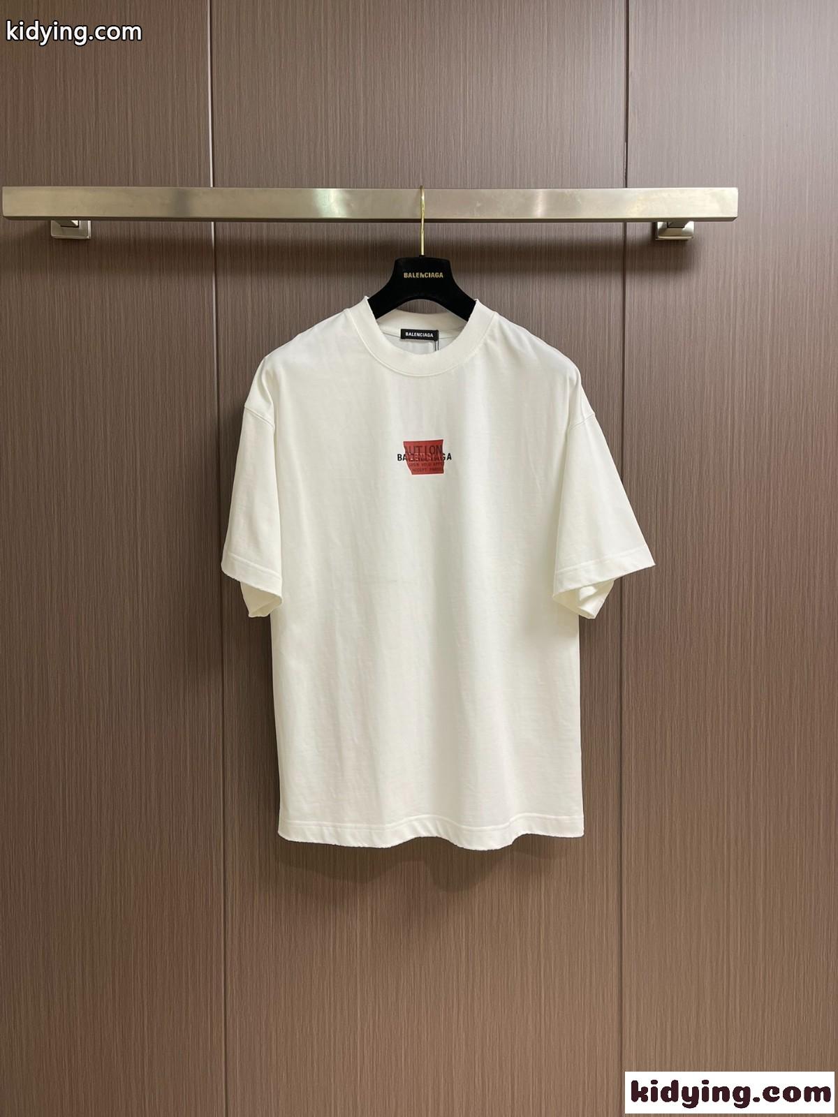 カジュアル クルーネック 半袖Tシャツ バレンシアガ Tシャツ コピー ユニセックス ホワイト-0