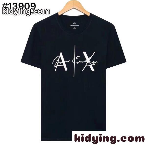 シンプル カジュアル プリント 春夏 定番 アルマーニ tシャツ コピー 半袖 クルーネック トップス-2