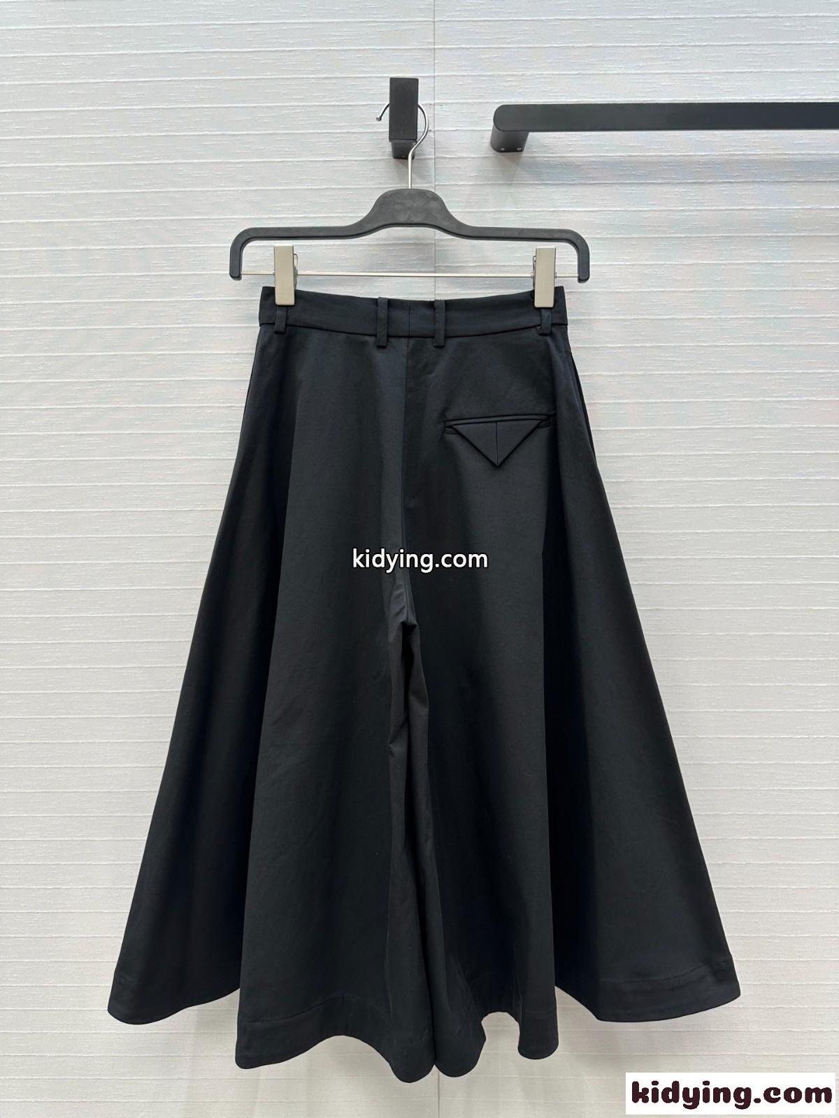 上品 カジュアル キュロットパンツ ボッテガ・ヴェネタ パンツ コピー ブラック-4