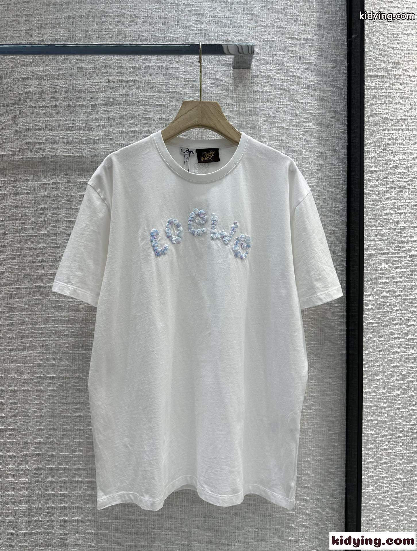 ユニセックス シンプル バブル Tシャツ ロエベ Tシャツ コピー コットン-2