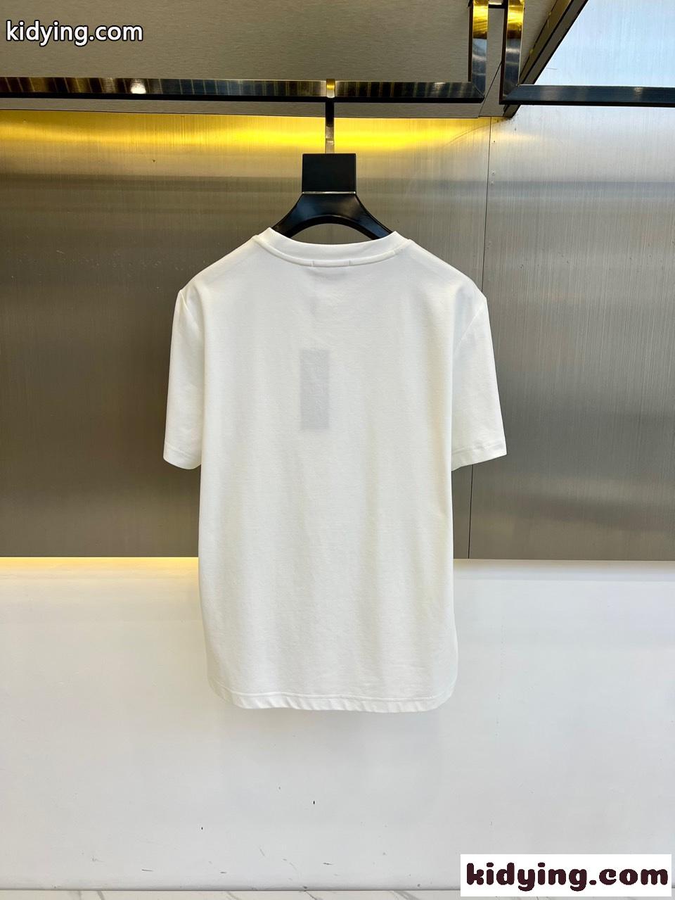 カジュアル クリスチャン・ディオール Tシャツ コピー クルーネック 半袖Tシャツ ホワイト-4