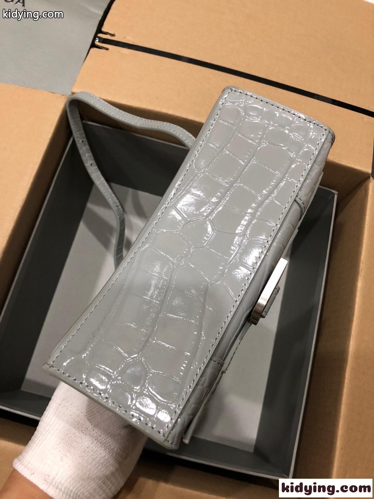 上品 人気 HOURGLASS クロコダイル型押し ハンドバッグ バレンシアガ バッグ コピー レディース-3
