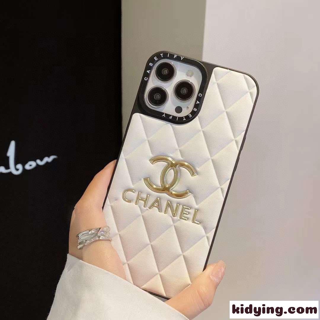 上品 お洒落 キルティング CC ロゴ シャネル アイフォンケース コピー スマホケース-3