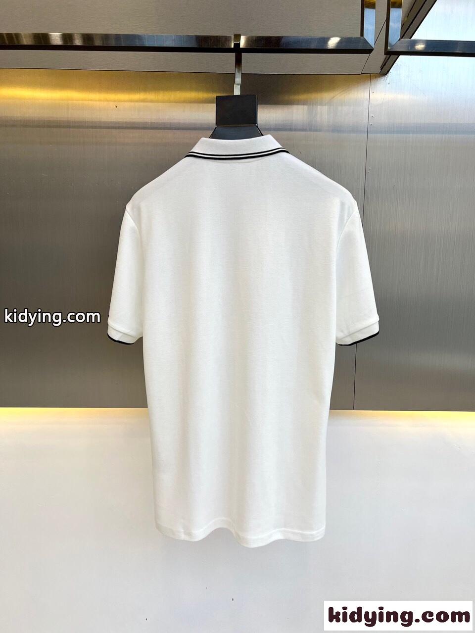 カジュアル おしゃれ コットン 半袖 ポロシャツ フェンディ Tシャツ コピー 半袖 トップス-5
