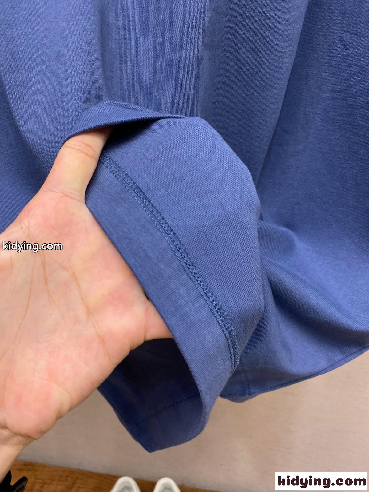 DIOR AND STONE ISLAND 半袖Tシャツ クリスチャン・ディオール Tシャツ コピー ブルー-4
