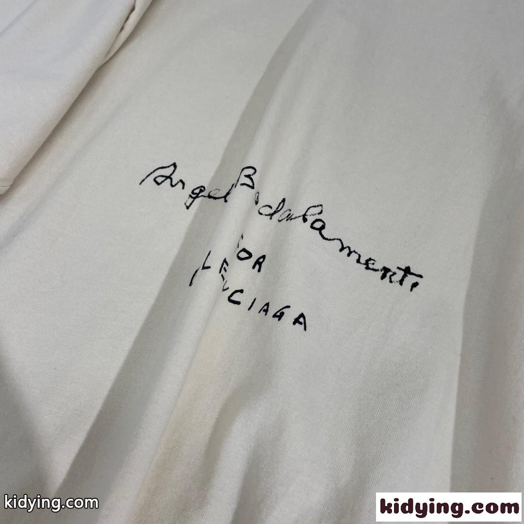 Balenciaga Music| Angelo Badalamenti Series Tシャツ バレンシアガ Tシャツ コピー ベージュ-3