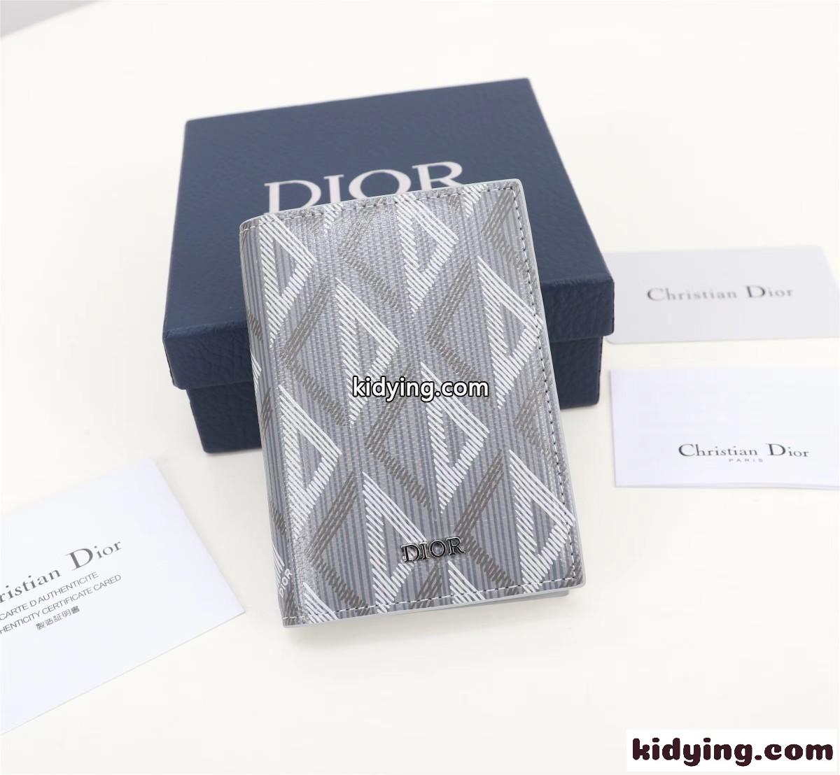 クリスチャン・ディオール 財布 コピー CD Diamond キャンバス 2つ折りカードホルダー-0