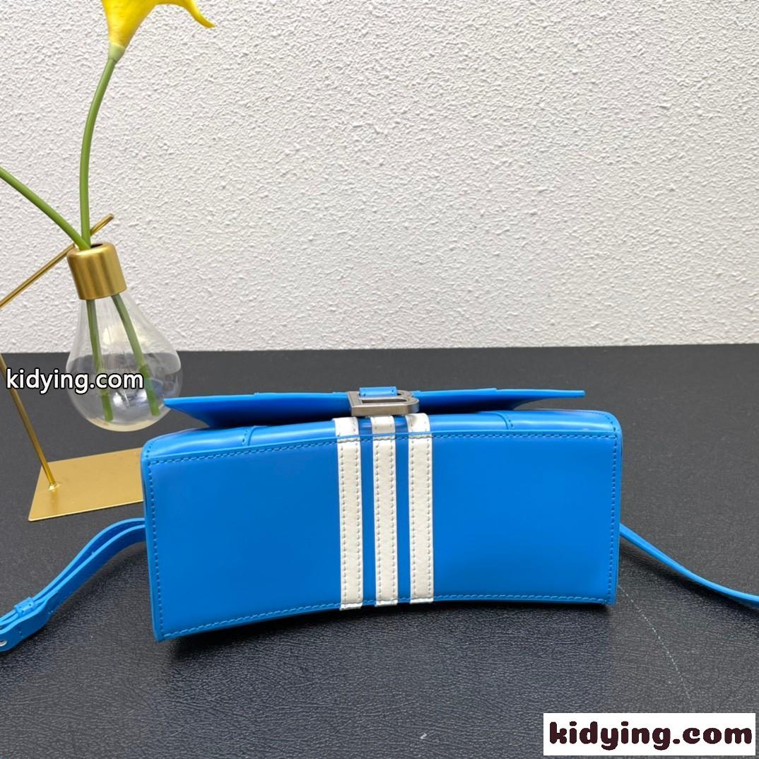 BALENCIAGA x ADIDAS 人気 HOURGLASS ハンドバッグ バレンシアガ バック コピー ブルー-3