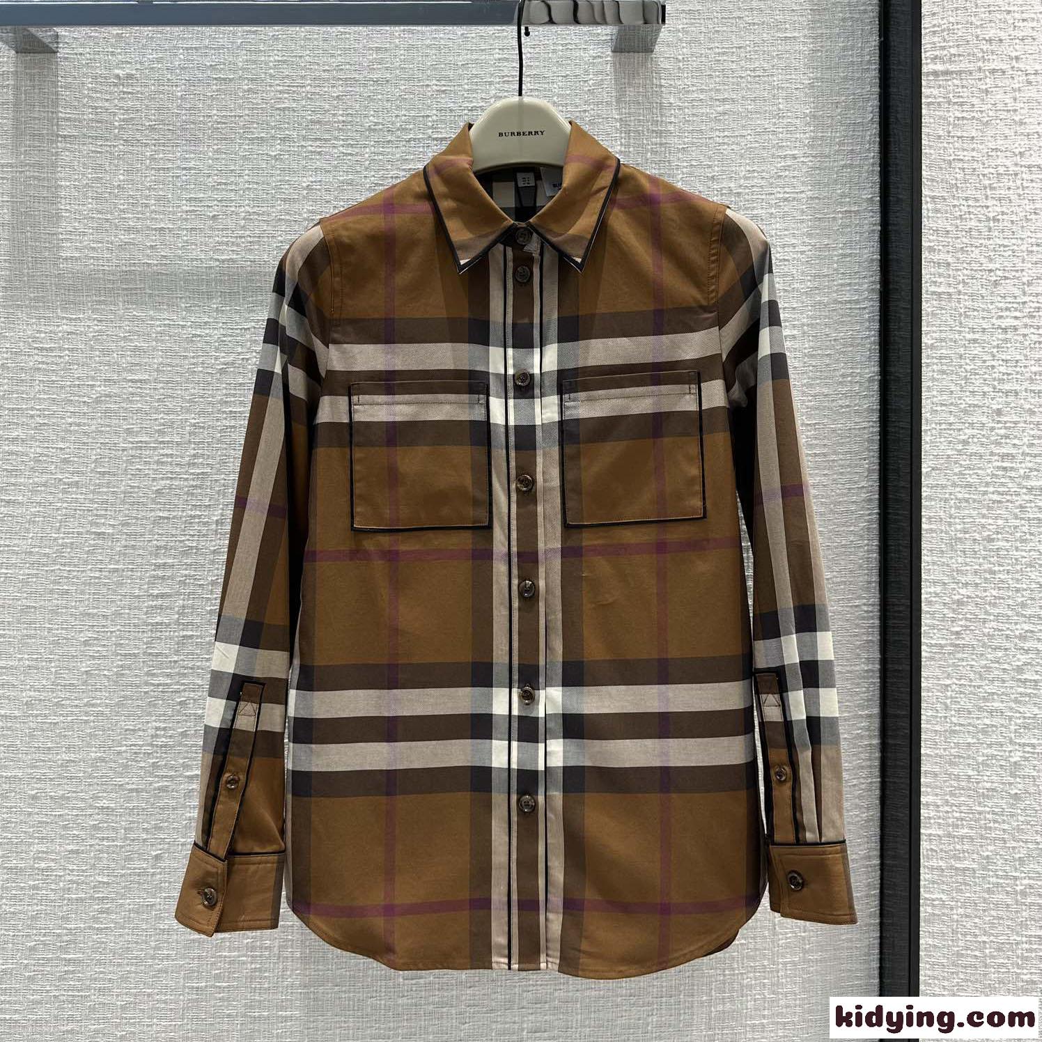 バーバリー シャツ コピー ロングスリーブ ヴィンテージ チェック コットン-2