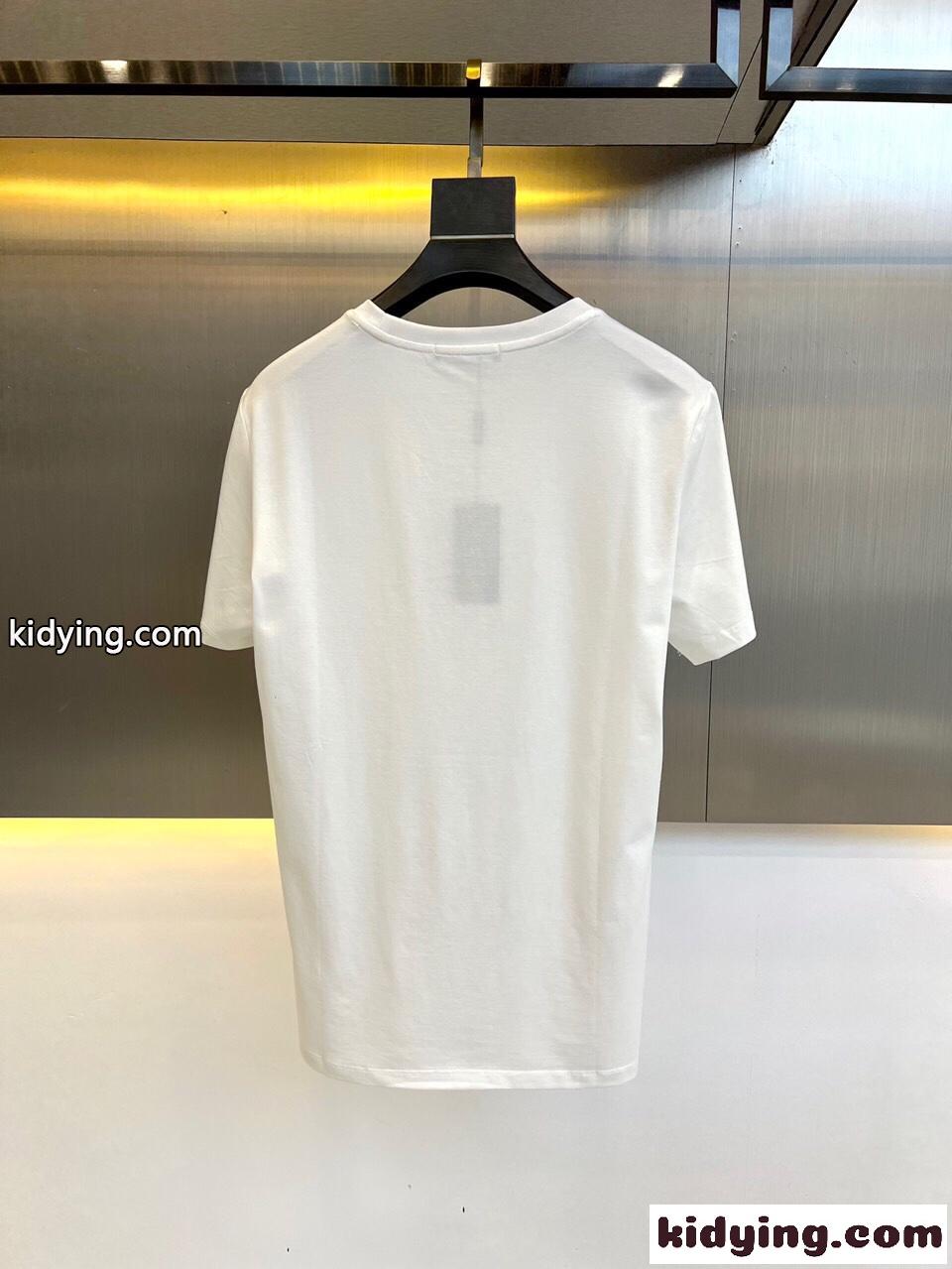 ベーシック ロゴ クルーネック アルマーニ Tシャツ コピーメンズ 半袖 トップス-4