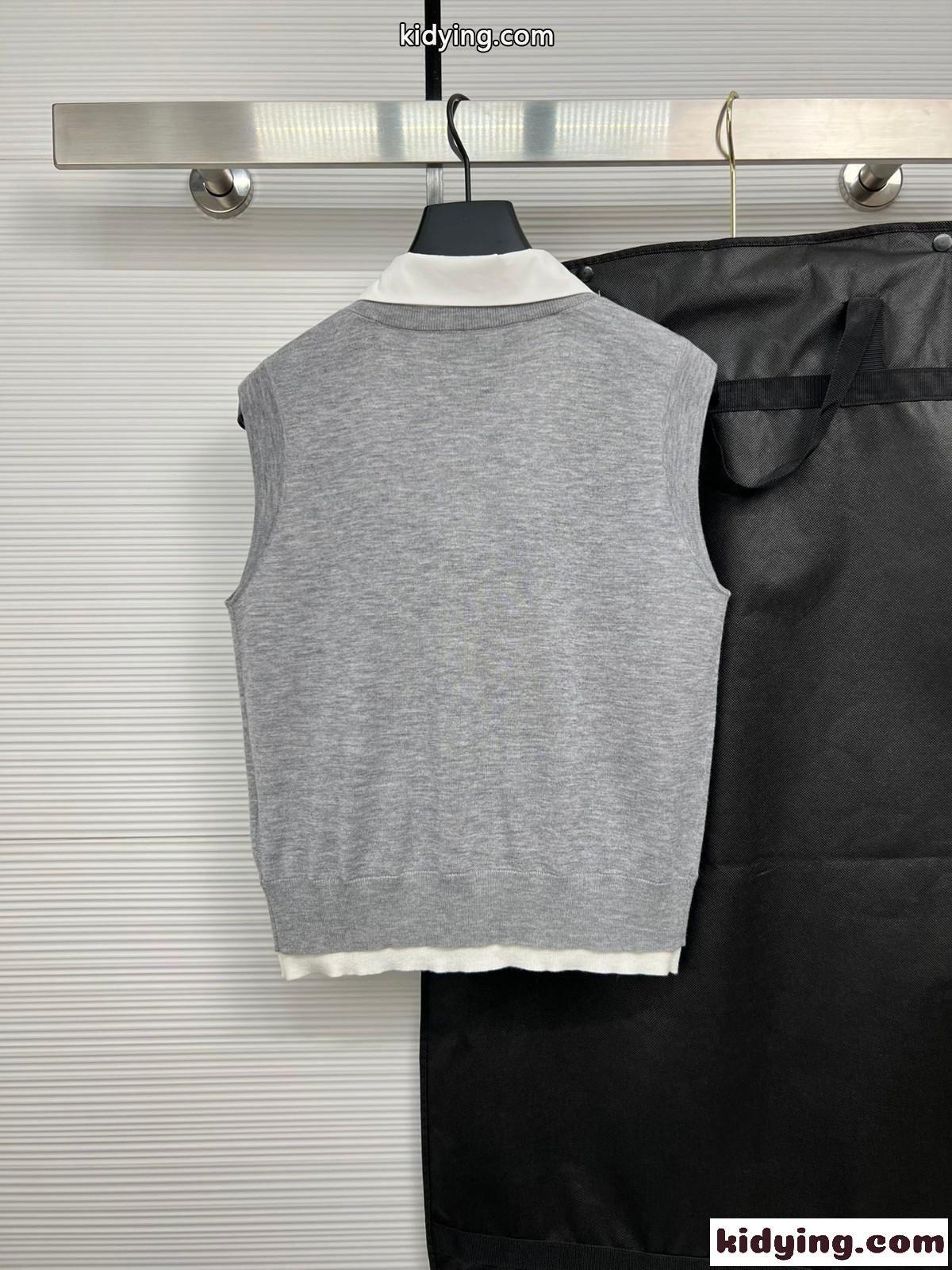 トムブラウン ニット コピー おしゃれ レイヤード風 レディース トップス-3
