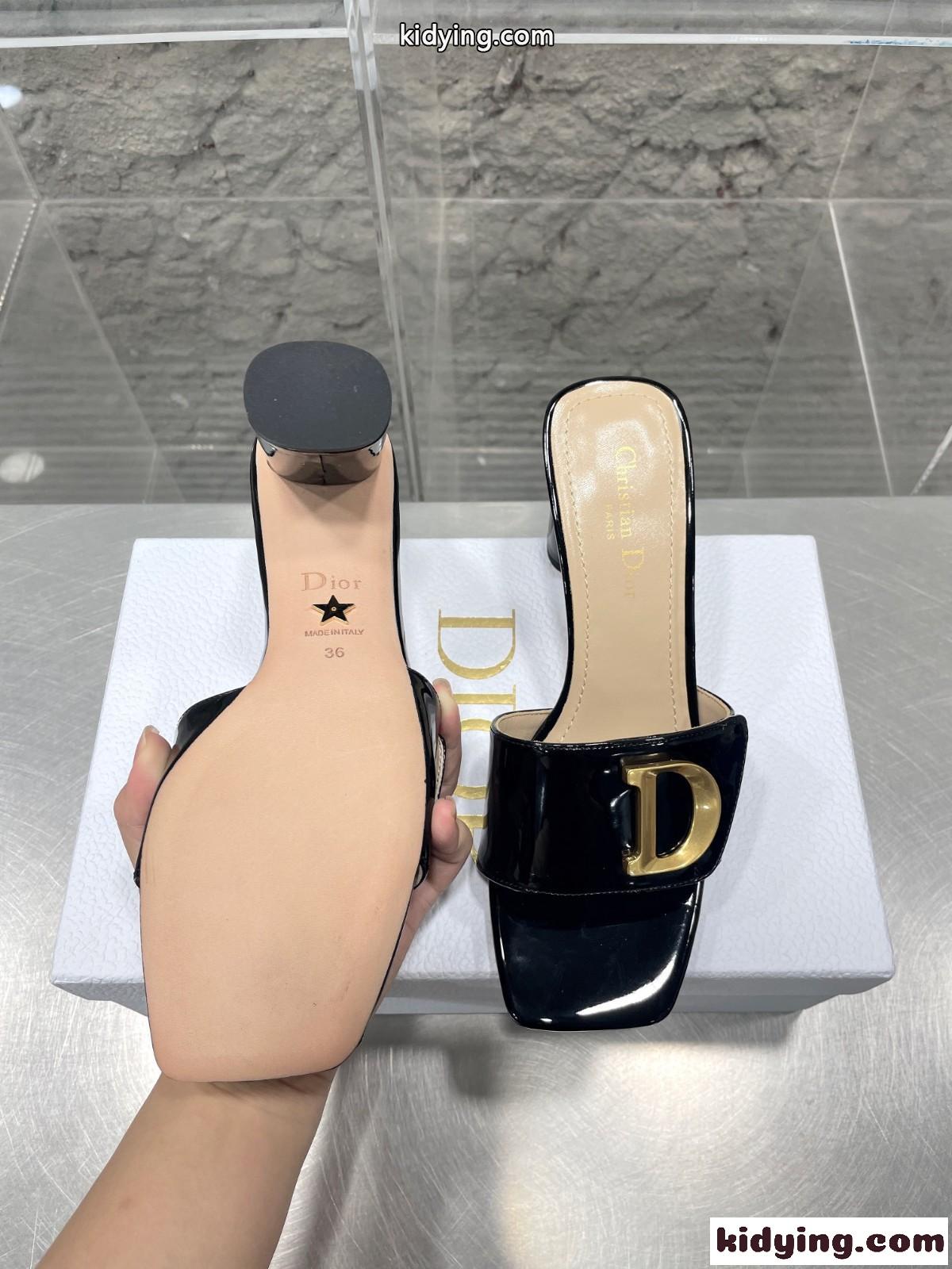 CEST DIOR ヒールスライド クリスチャン・ディオール サンダル コピー ブラック-4