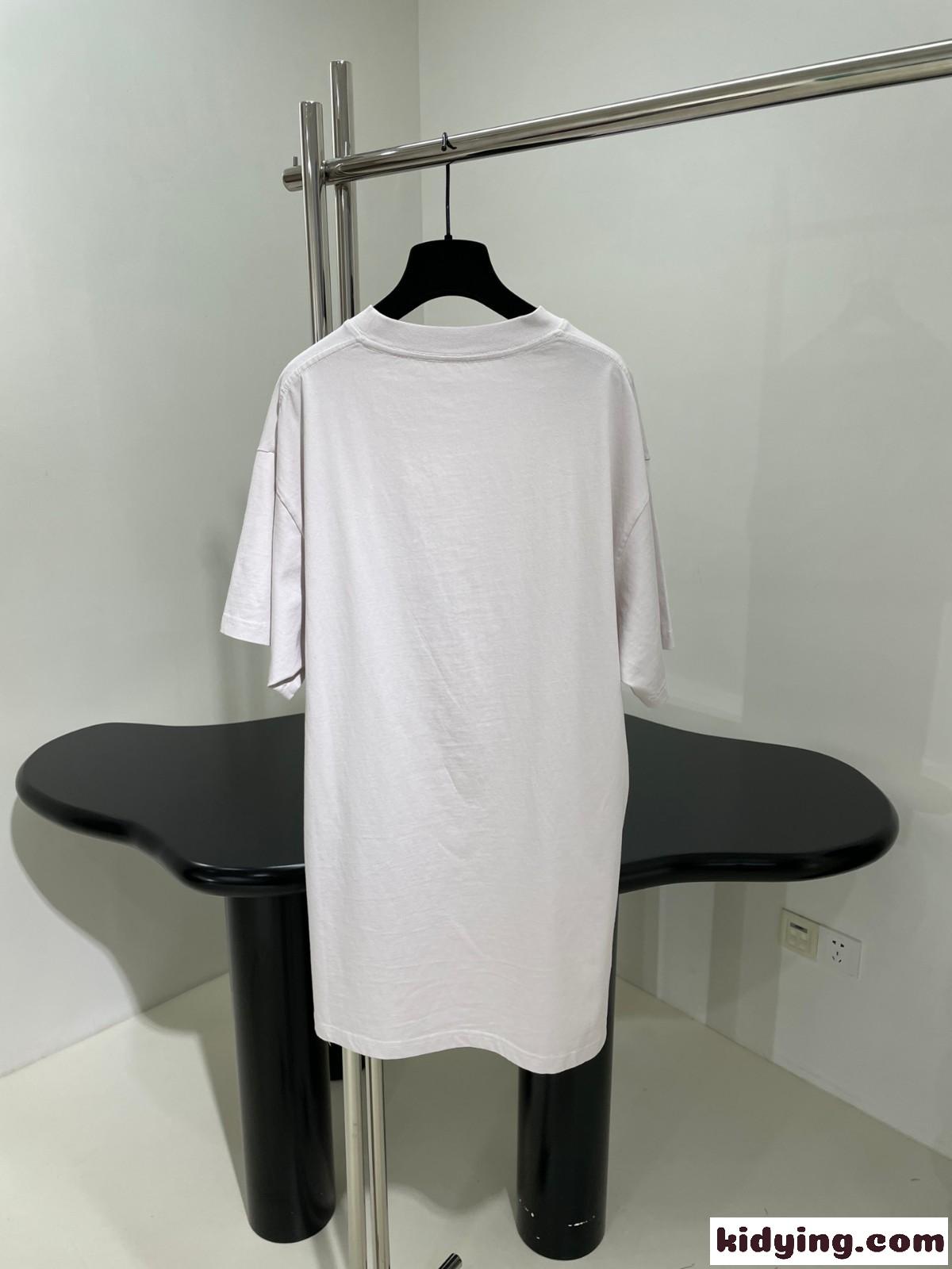 カジュアル バレンシアガ 半袖Tシャツ コピー オーバーサイズ Tシャツ ユニセックス ホワイト-1