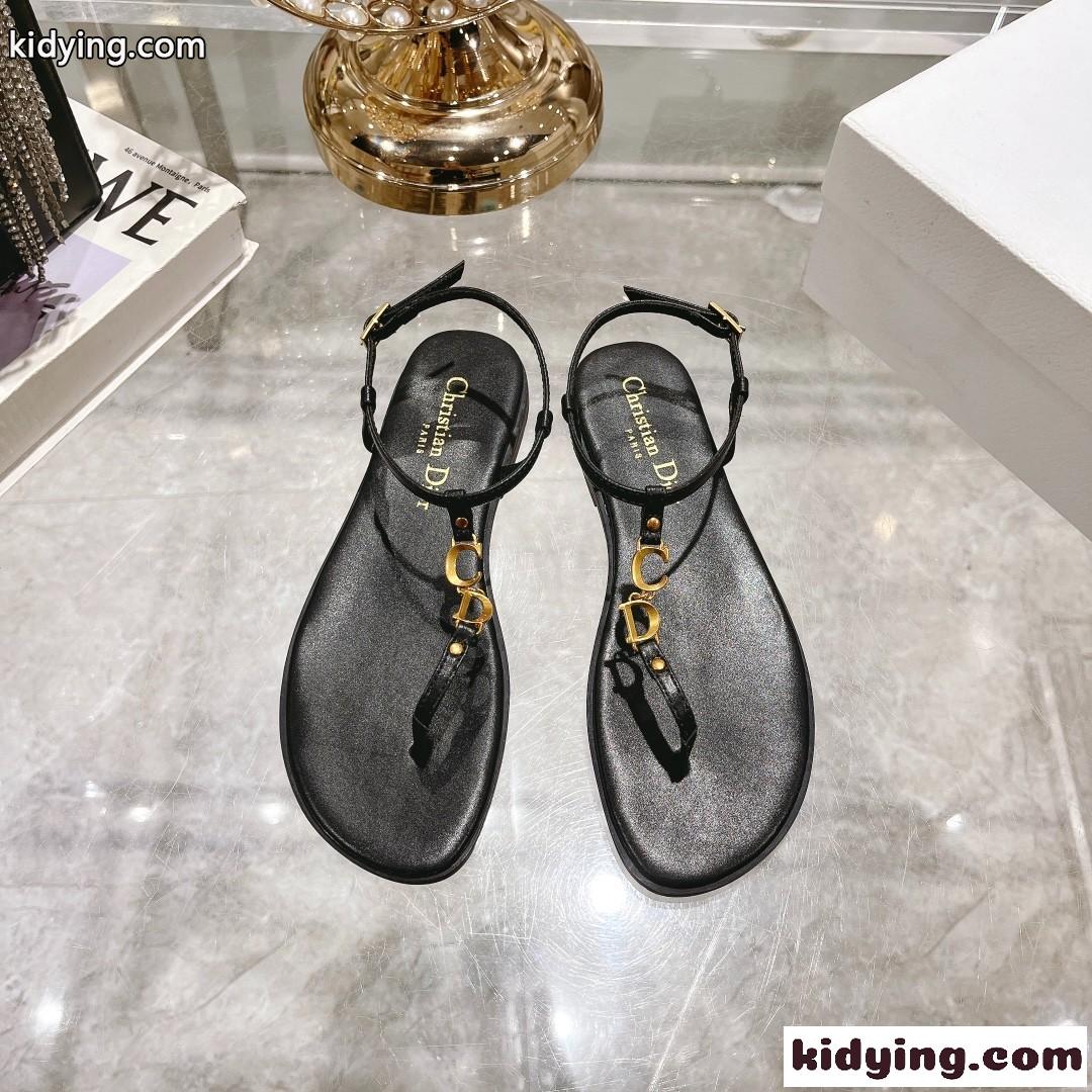 Dioriviera Cest Dior ビーチサンダル クリスチャン・ディオール サンダル コピー ブラック-3