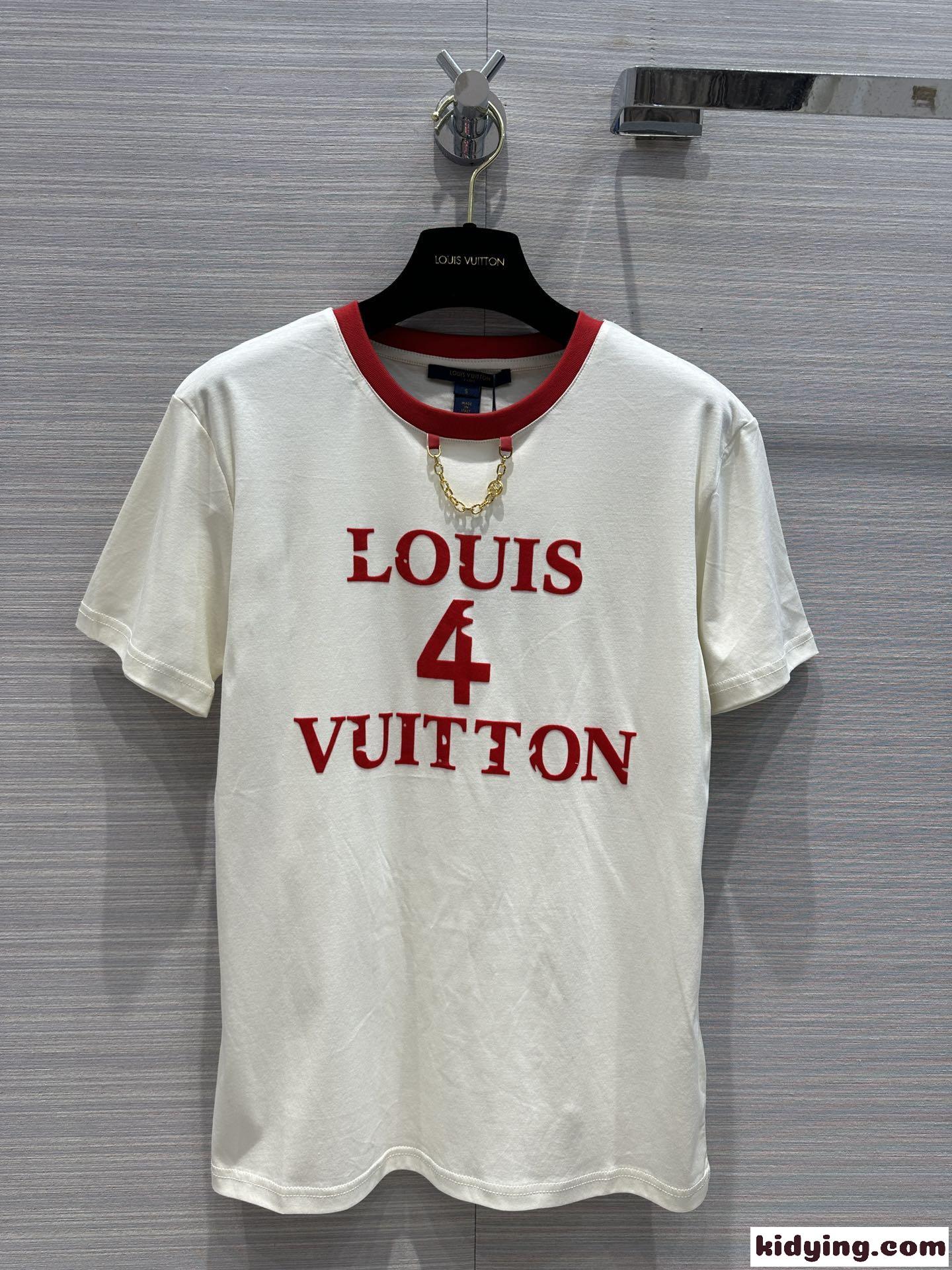 新作！Louis 4 Vuitton 半袖Tシャツ ルイ・ヴィトン Tシャツ コピー コットン-2