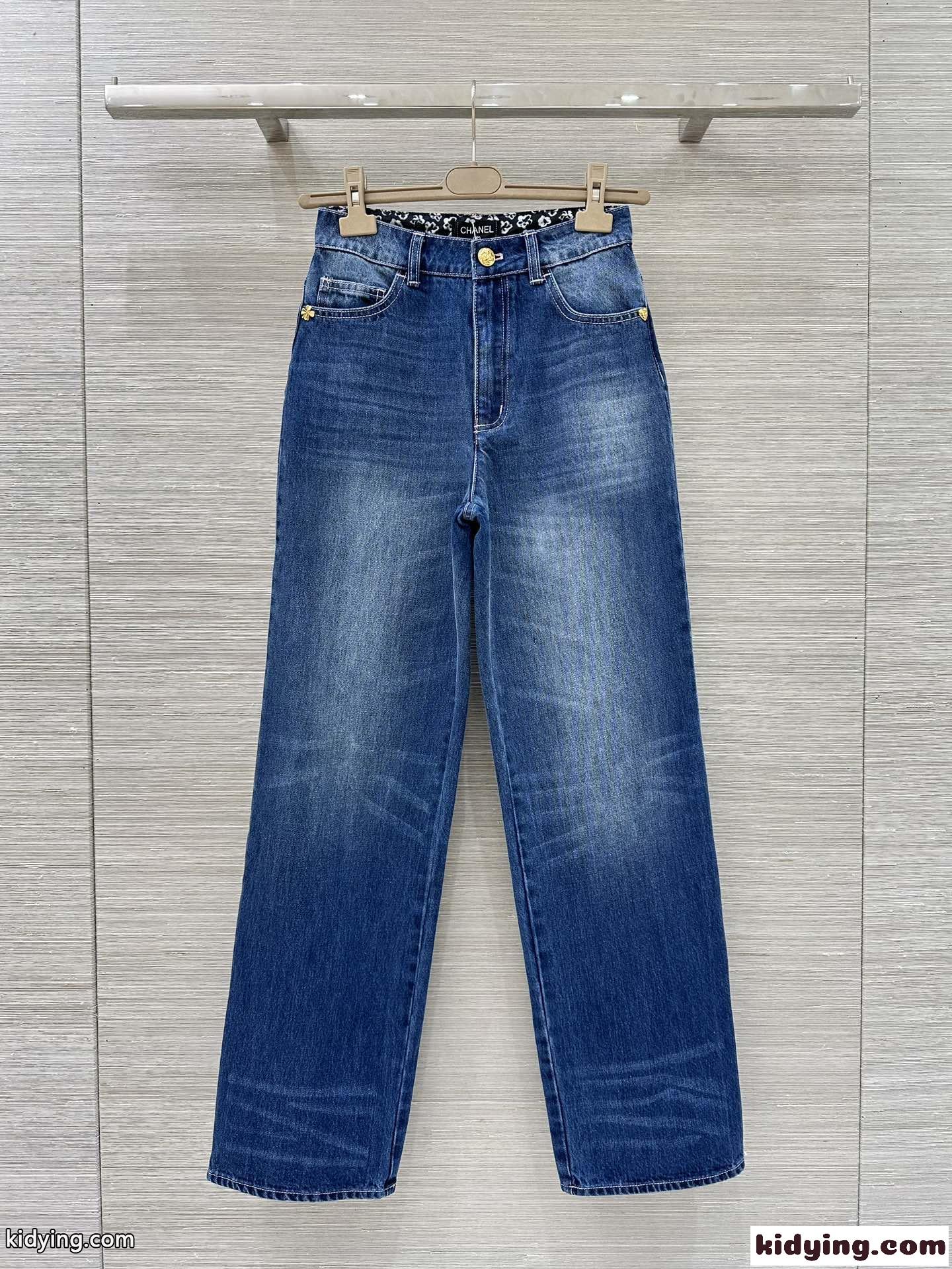 定番 合わせやすい デニムパンツ シャネル ジーンズ コピー ブルー-0