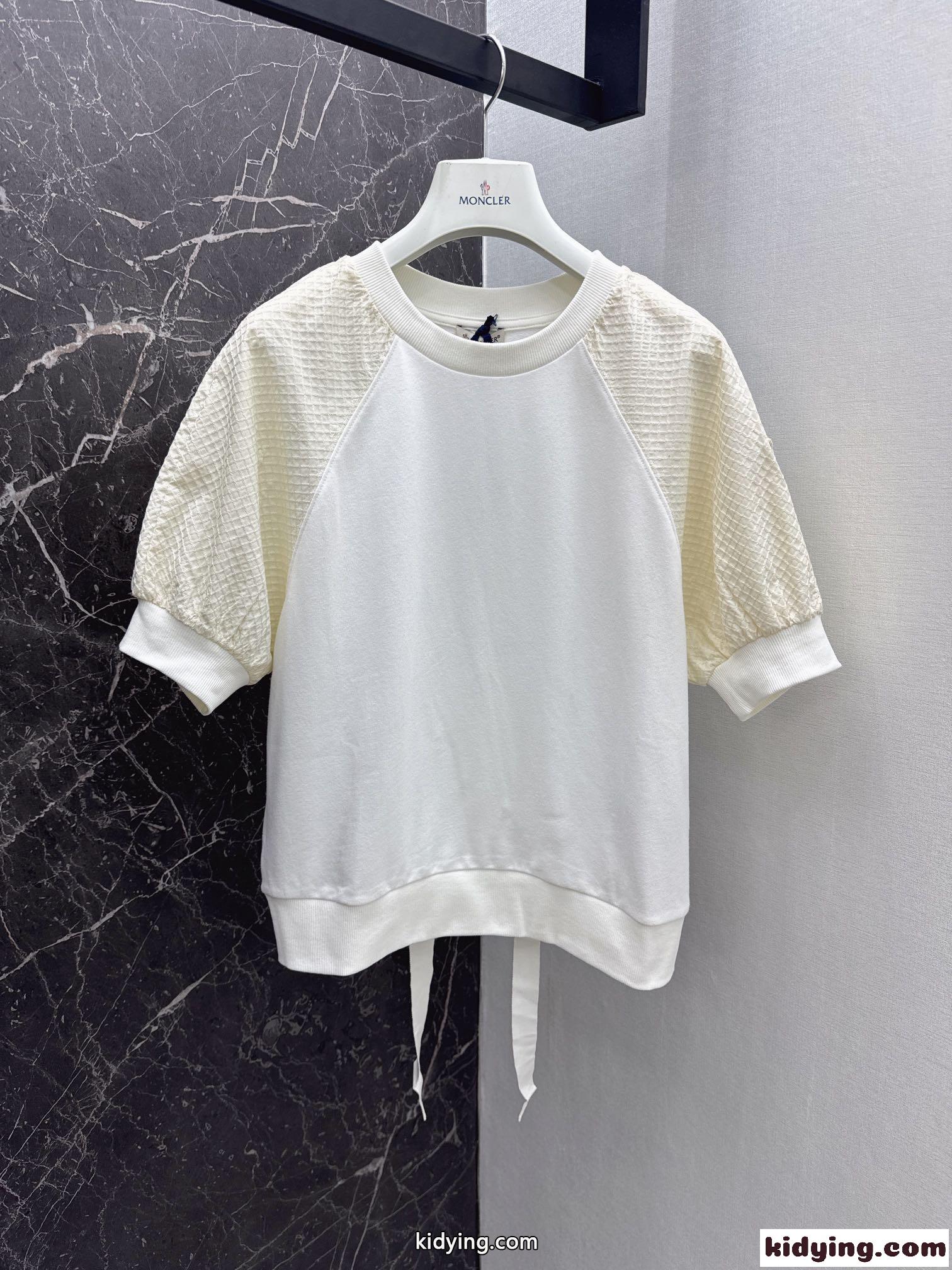 可愛い おしゃれ モンクレール 半袖Tシャツ コピー クルーネック トップス-2