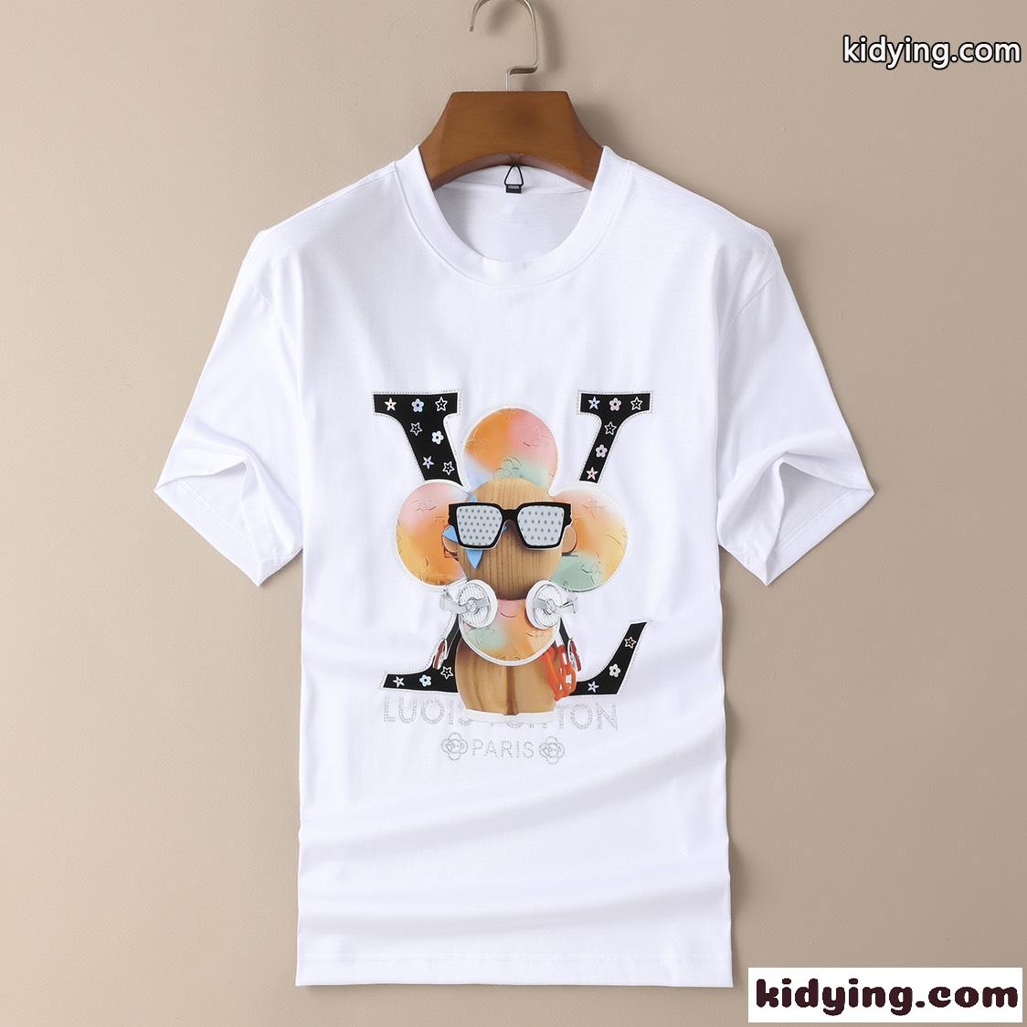 春夏 メンズ クルーネック ルイ・ヴィトン tシャツ コピー 定番 人気 カジュアル おしゃれ トップス-2