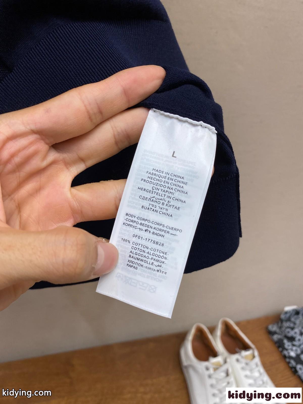 エルメネジルド・ゼニア ニット コピー 上品 コットン ニットポロシャツ ネイビー-3