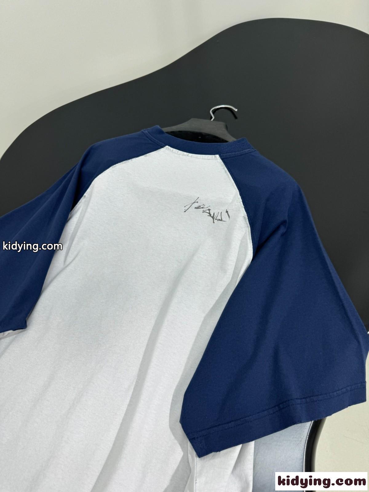ラグラン オーバーサイズ 半袖Tシャツ バレンシアガ Tシャツ 偽物 ホワイト-3