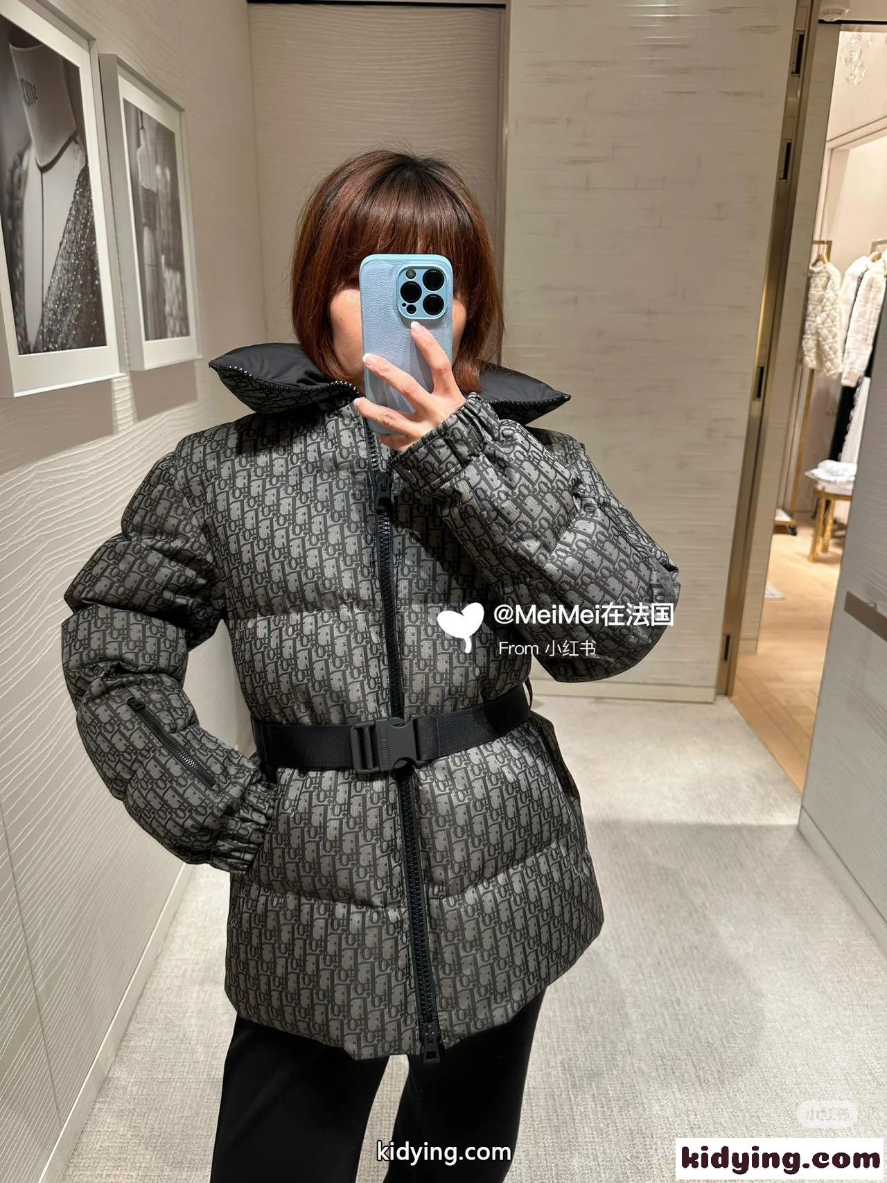 DiorAlps ベルト付き パファージャケット クリスチャン・ディオール ダウンジャケット 偽物 ブラック-3