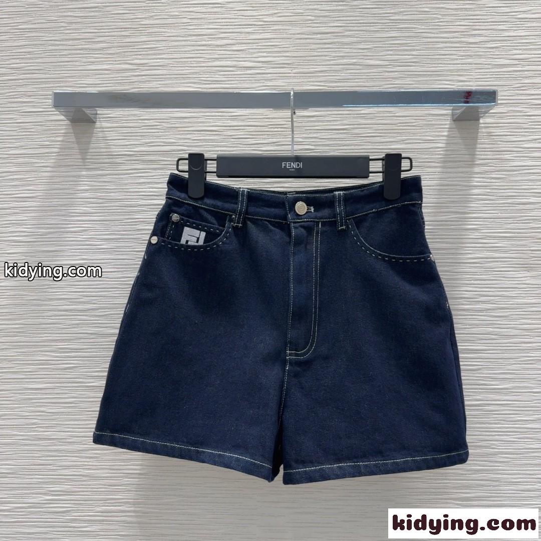 春夏大活躍 デニム ショートパンツ フェンディ パンツ コピー レディース-0