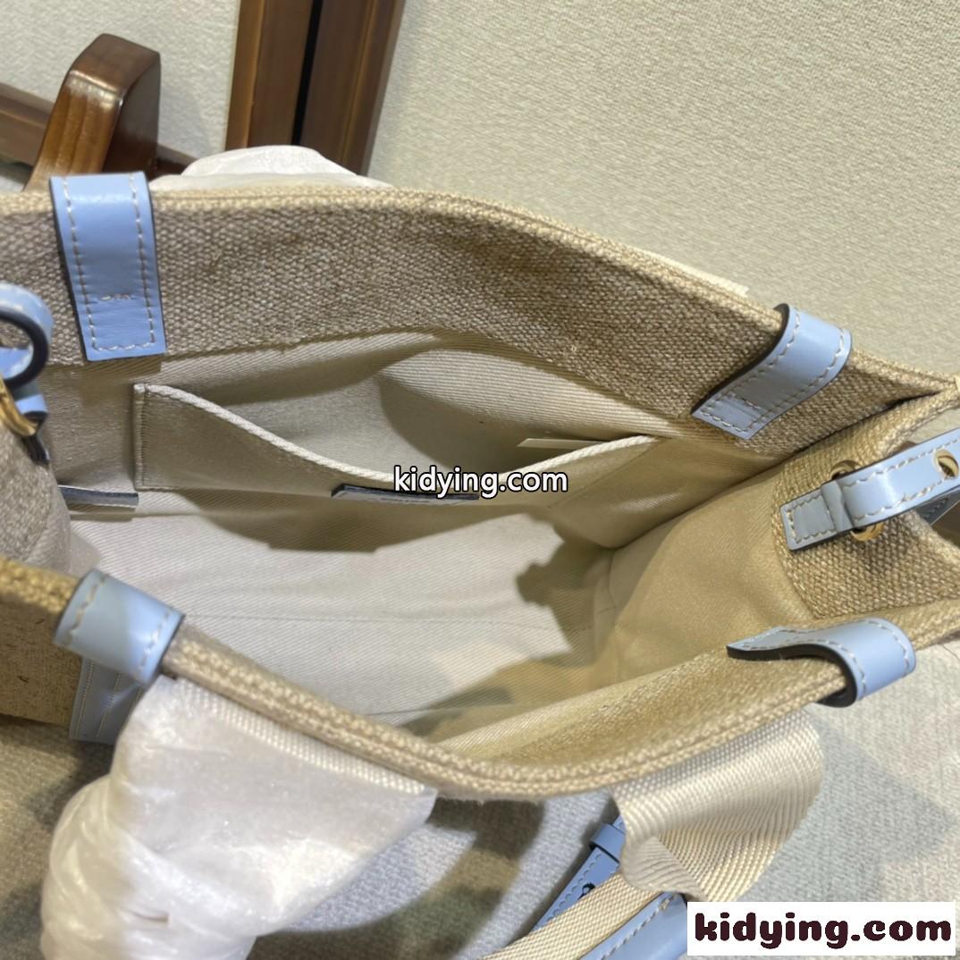 人気 WOODY スモール トートバッグ クロエ バッグ コピー ブルー-4