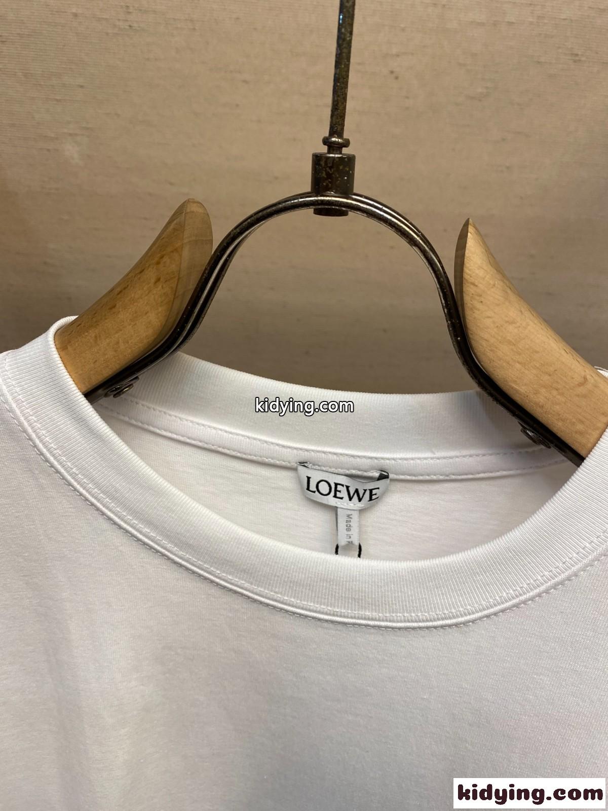 LOEWE x Suna Fujita ユニセックス 半袖Tシャツ ロエベ Tシャツ コピー リラックス-0