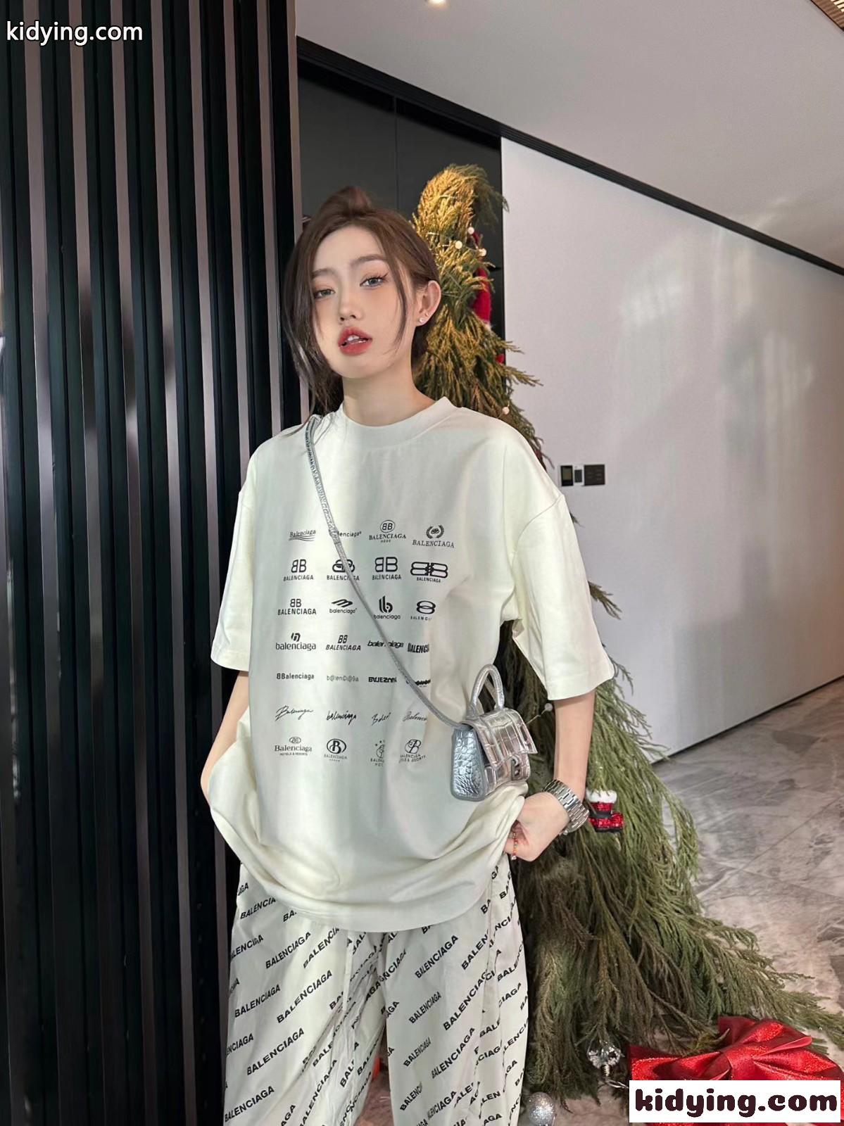 人気 ユニセックス ロゴ オーバーサイズ バレンシアガ Tシャツ コピー カジュアル ファッション-3
