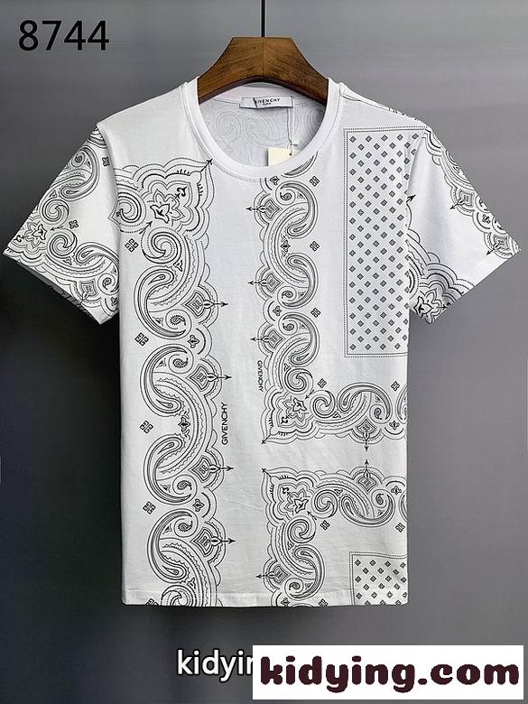 おしゃれ クルーネック ジバンシィ Tシャツ コピー 半袖 カジュアル メンズ 存在感 クルーネック 快適 ホワイト ブラック-4