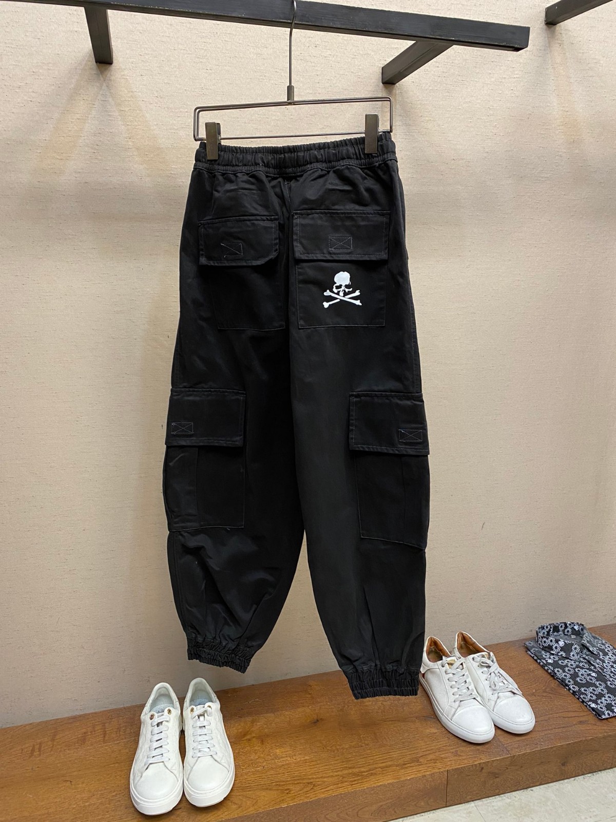 人気 カジュアル コットン メンズ カーゴパンツ マスターマインド・ジャパン パンツ コピー ブラック-2