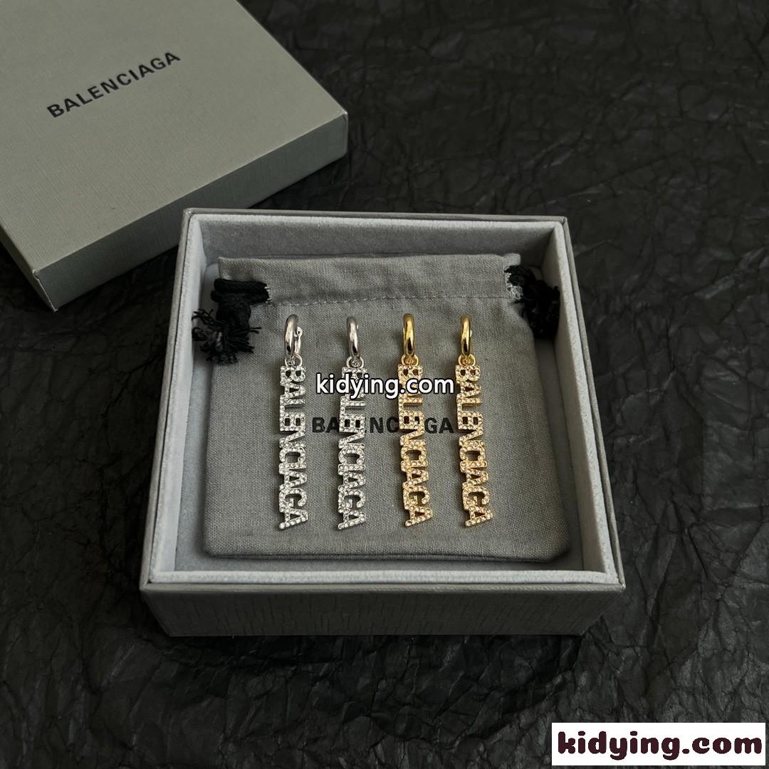 キラキラ BALENCIAGA モノグラム バレンシアガ イヤリング コピー レディース-2
