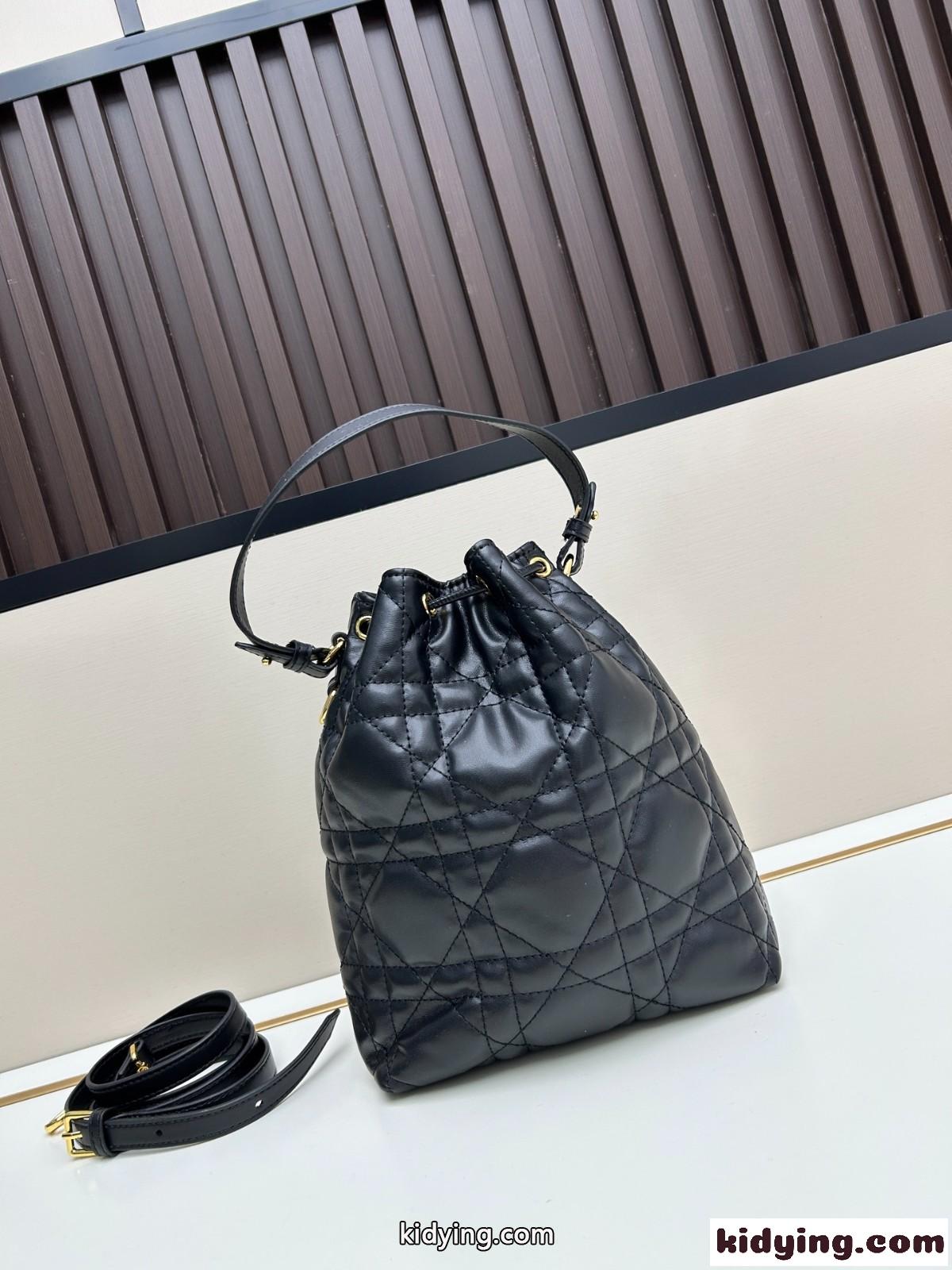 Dior Caro バケットバッグ スモール クリスチャン・ディオール バッグ コピー ブラック-2