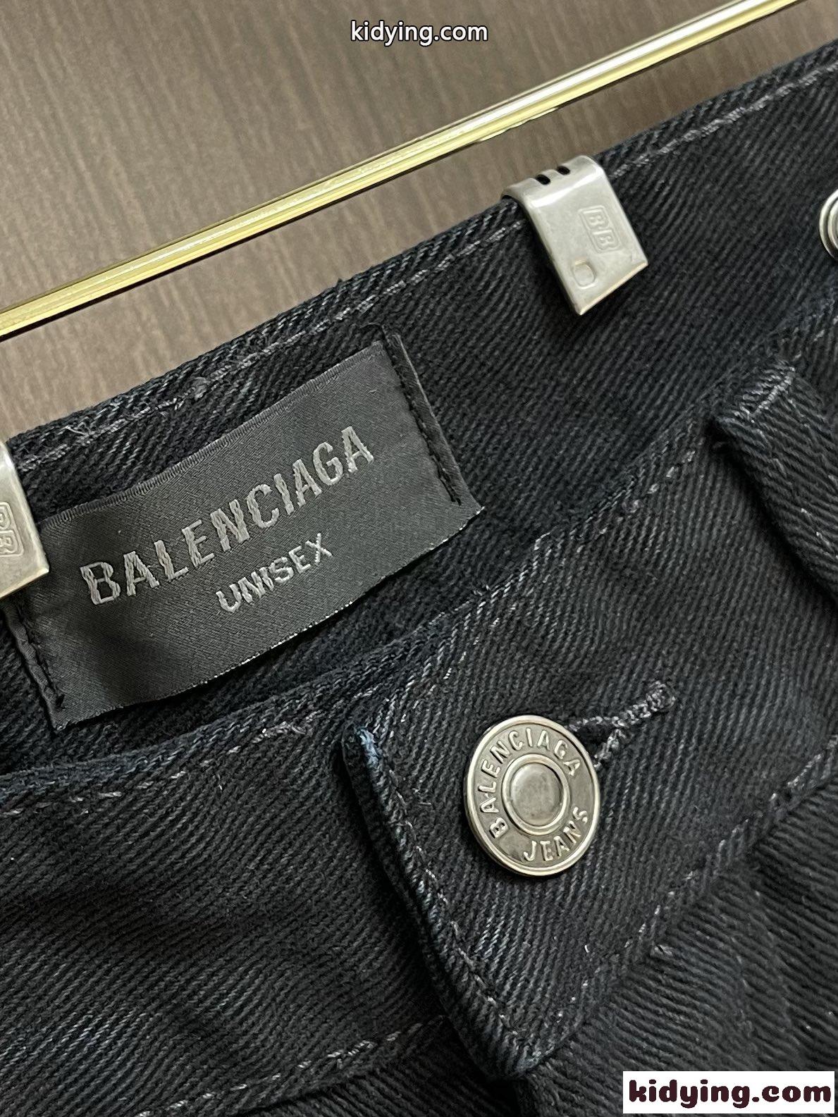 大人気 ユニセックス PIERCED BAGGY パンツ バレンシアガ ジーンズ コピー デニムパンツ-2