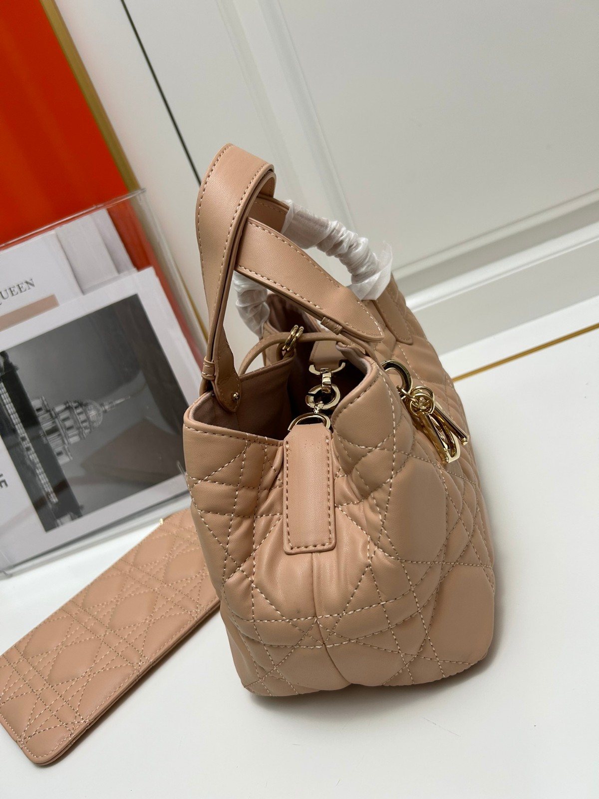 ディオール DIOR TOUJOURS トート スモール クリスチャン・ディオール バッグ コピー ピンク-3