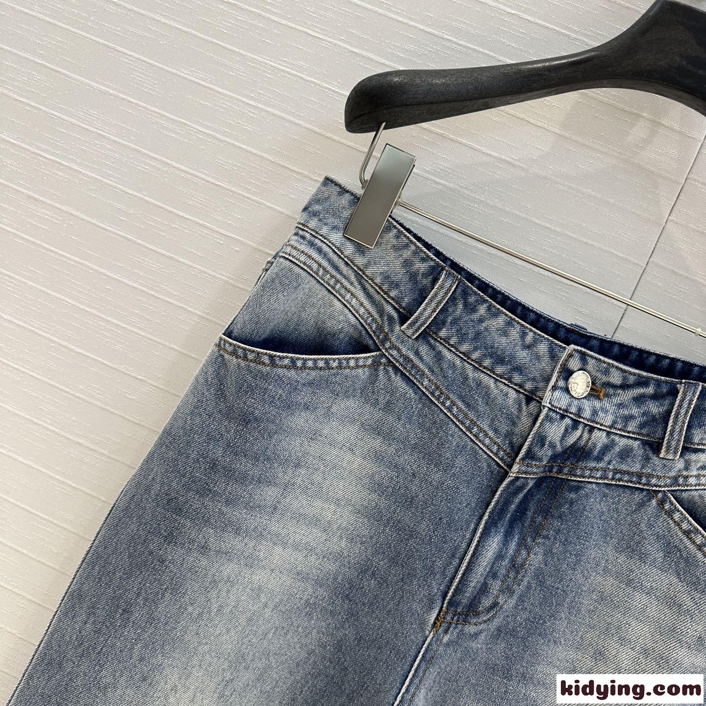定番 合わせやすい デニムパンツ アレキサンダーワング ジーンズ コピー ブルー-2