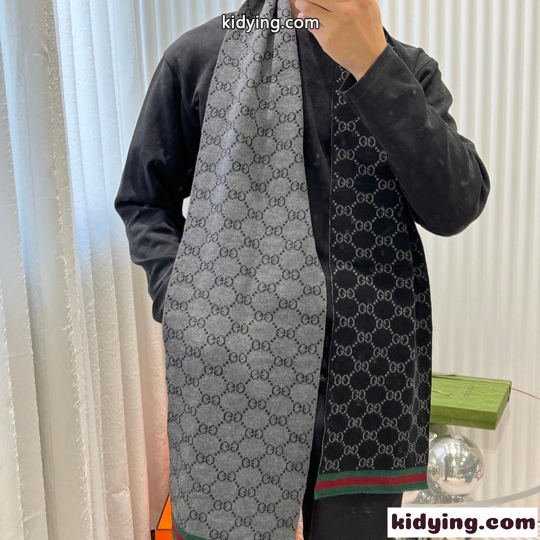 定番 人気 カシミヤ ニット マフラー グッチ スカーフ コピー ユニセックス-4