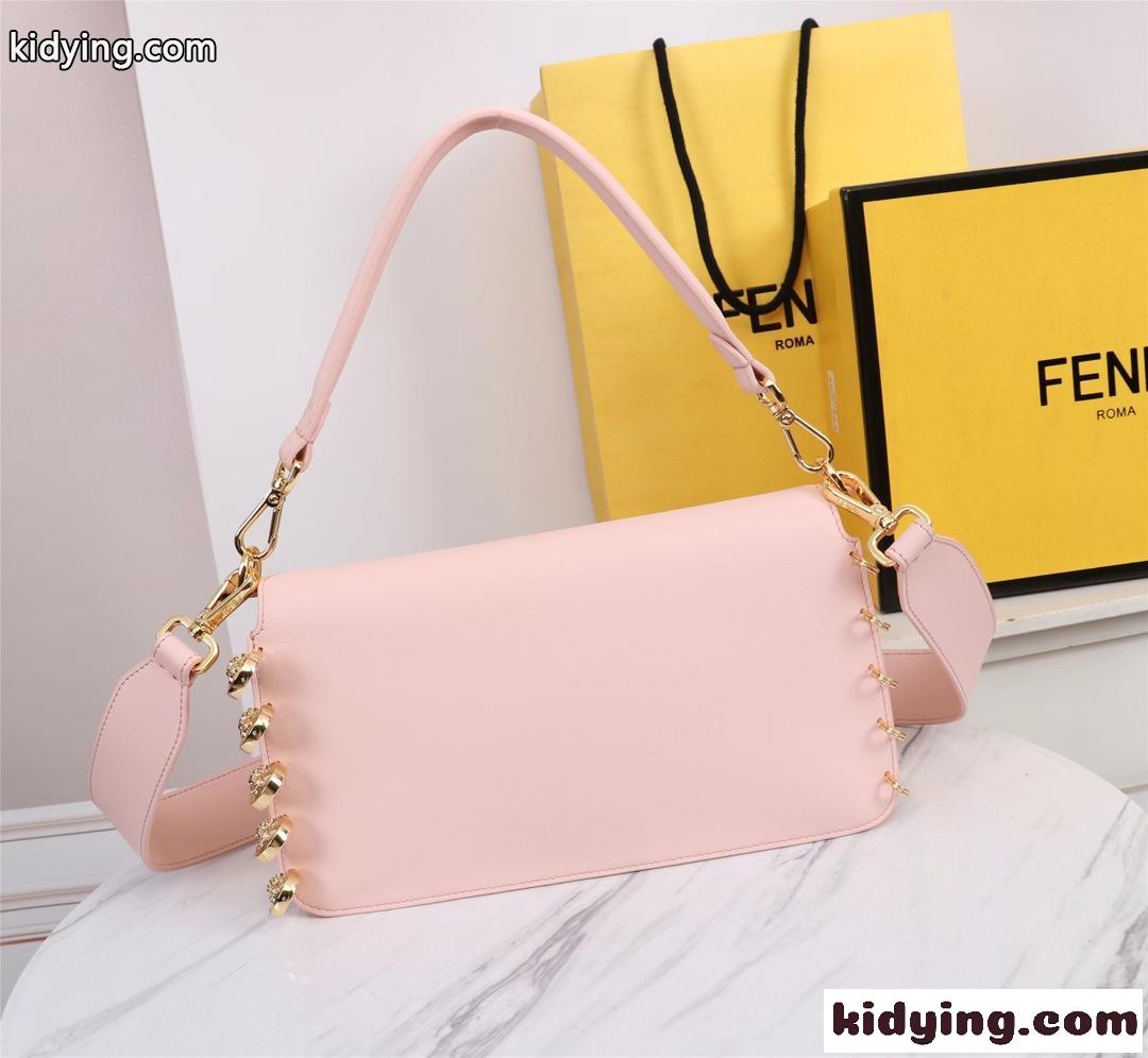 FENDI × VERSACE 可愛い セーフティーピン フェンディ バッグ 人気 コピー 上品 おしゃれ ショルダーバッグ-1