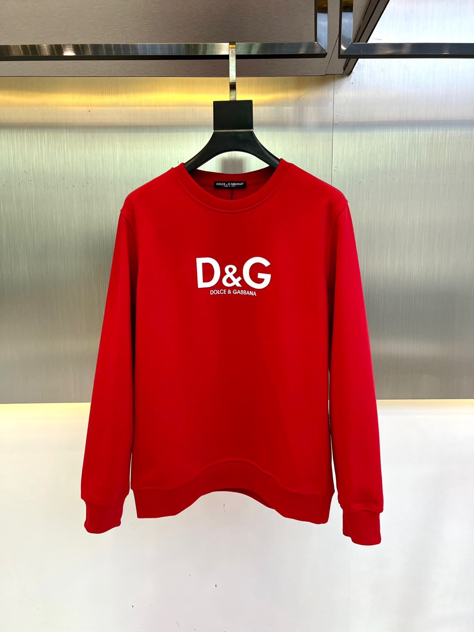 シンプル ドルチェ&ガッバーナ Tシャツ コピー DGロゴ クルーネック スウェットシャツ-0