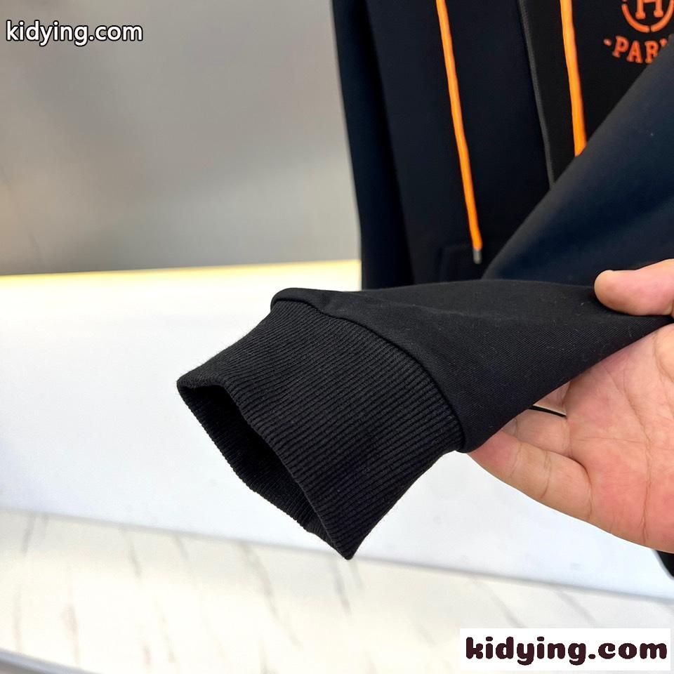 エルメス セットアップ 偽物 ジップパーカー×スウェットパンツ 上下セット-0