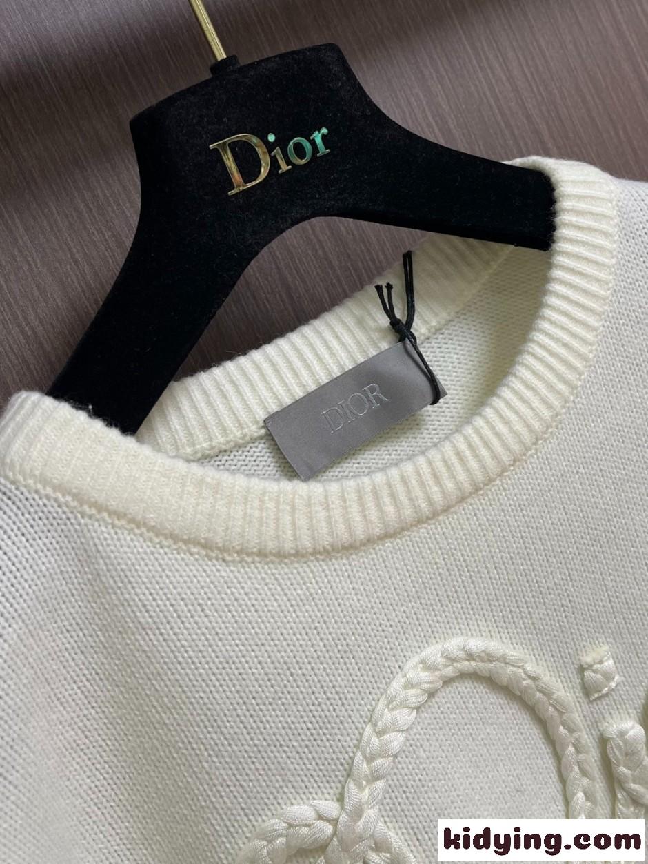 Dior Ribbon セーター クリスチャン・ディオール スーパーコピー アイボリー-4