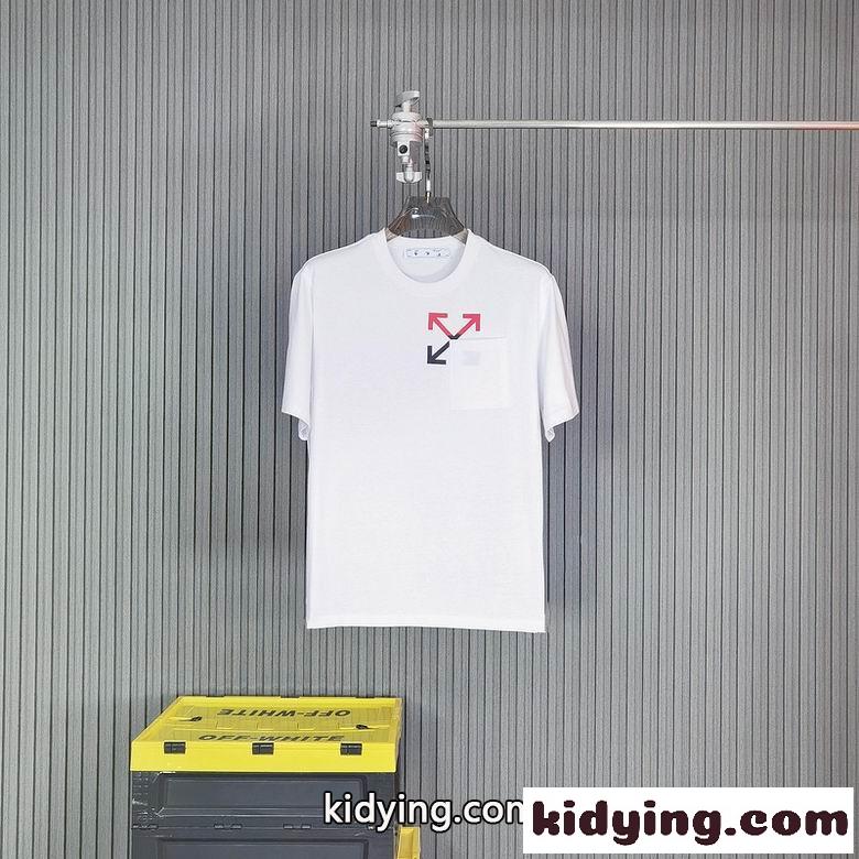 カジュアル ロゴ プリント クルーネック オフホワイト tシャツ コピー 半袖 定番 春夏 合わせやすい-1