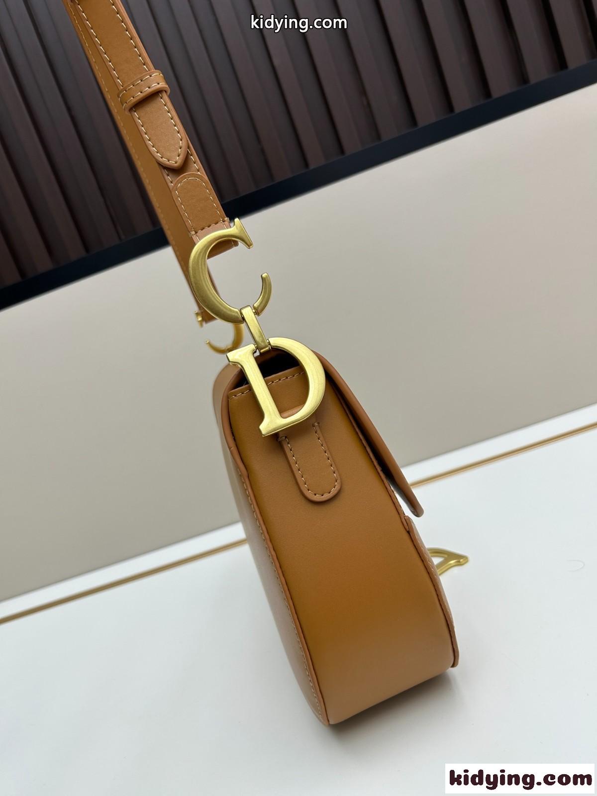 ディオール Saddle ストラップ付き ソフトバッグ ミディアム コピー ブラウン-2