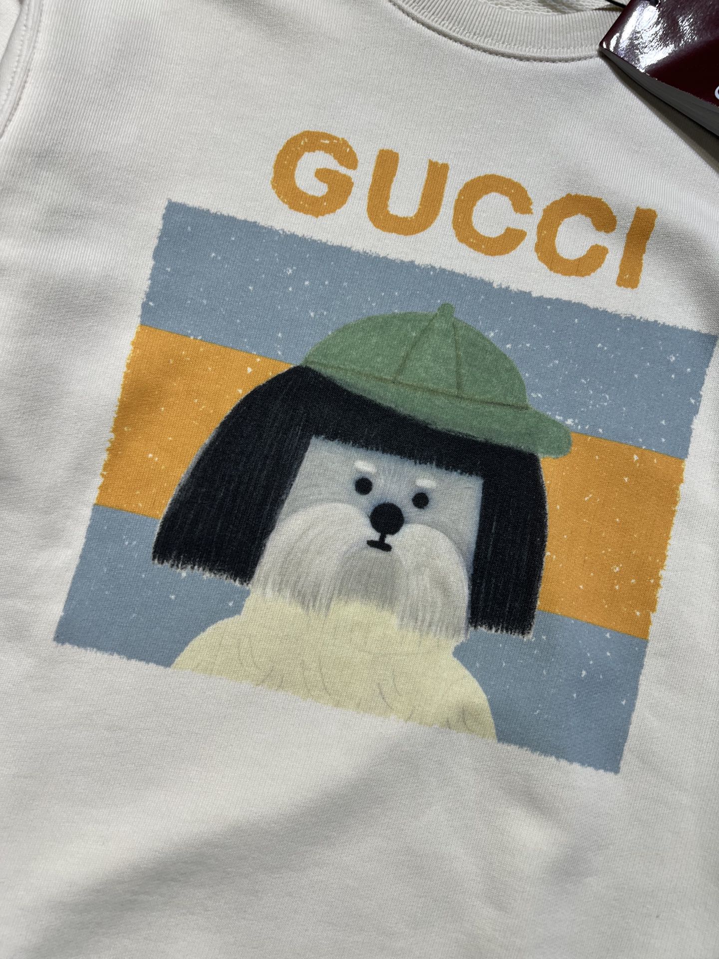 可愛い 合わせやすい プリント グッチ Tシャツ コピー スウェットシャツ ホワイト-5