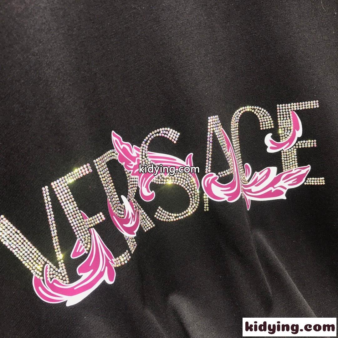 バロッコ シルエット ロゴ 半袖Tシャツ ヴェルサーチェ Tシャツ コピー メンズ トップス-2