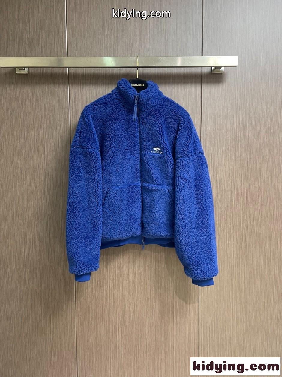 人気 ロゴ刺繍 フリースジャケット バレンシアガ ジャケット 偽物 ユニセックス-0