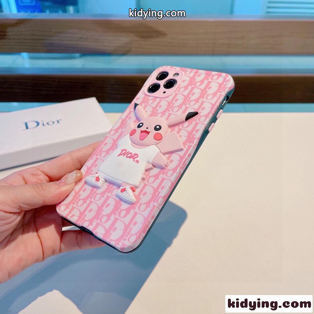 可愛い ピカチュウ 人気 おしゃれ レディース クリスチャン・ディオール アイフォンケース コピー iPhone13カバー-2